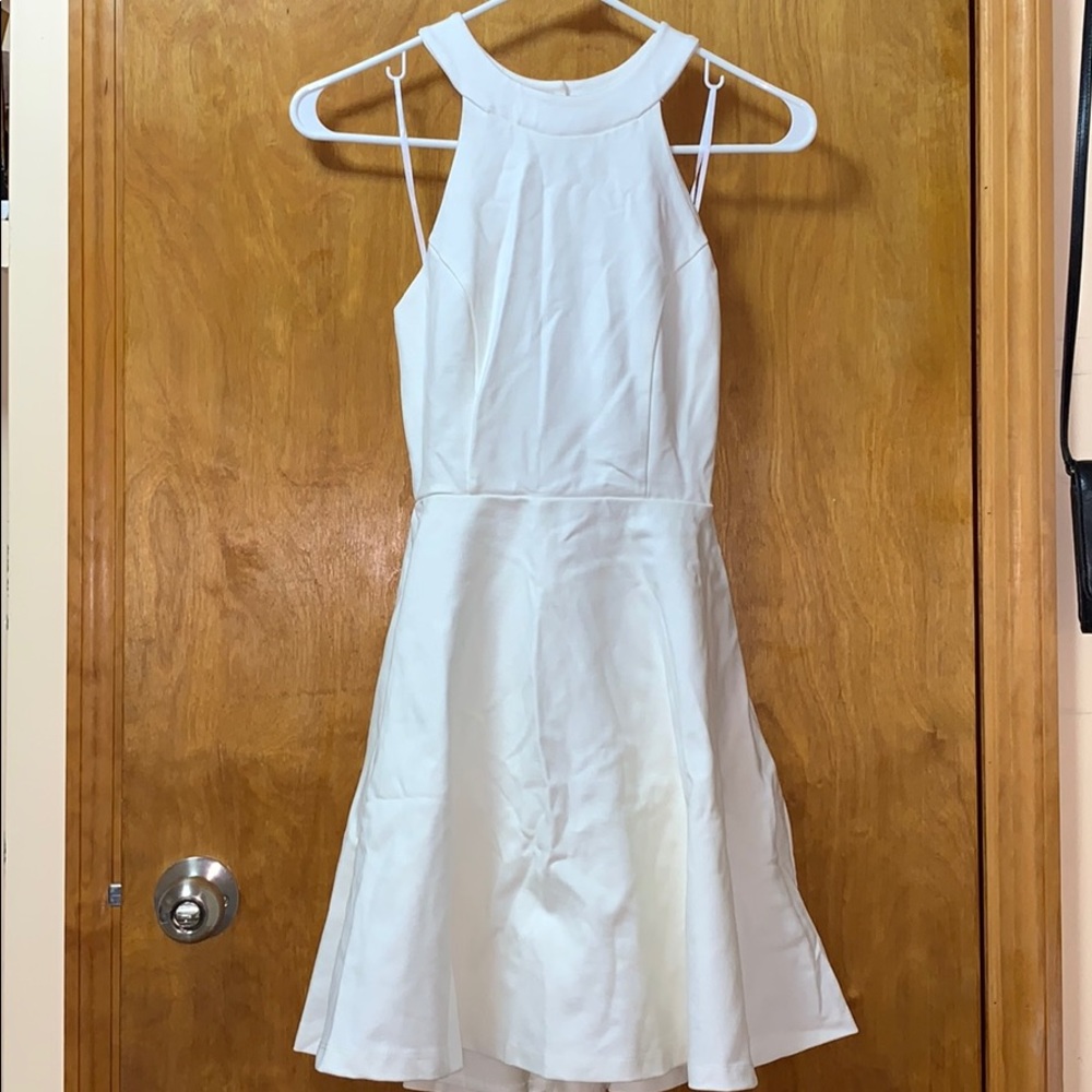 NWOT LULUS WHITE SKATER DRESS